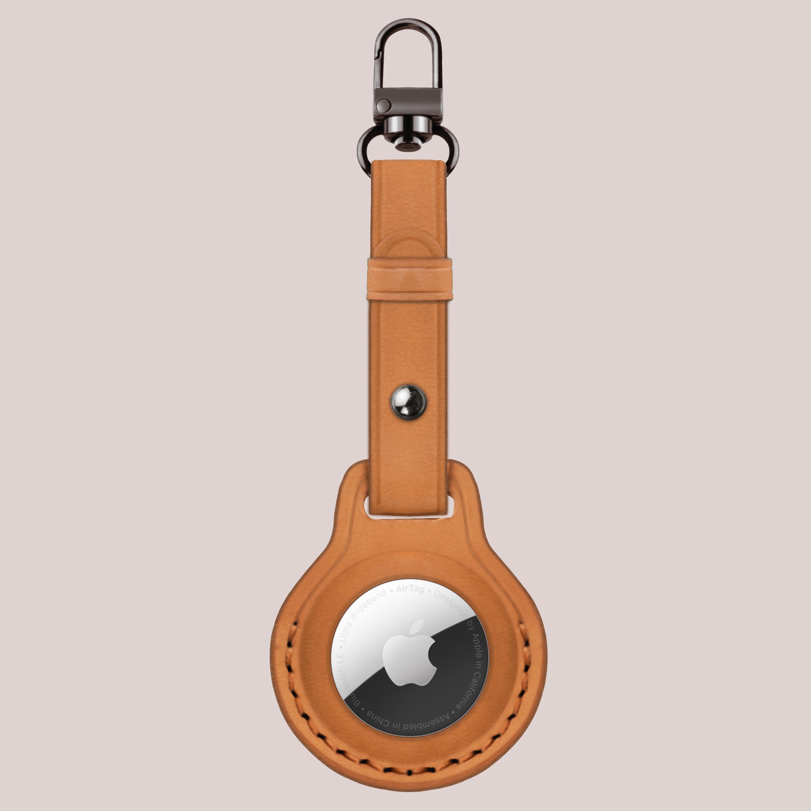 Get the best deal on Yellow leather airtag case online with free shipping