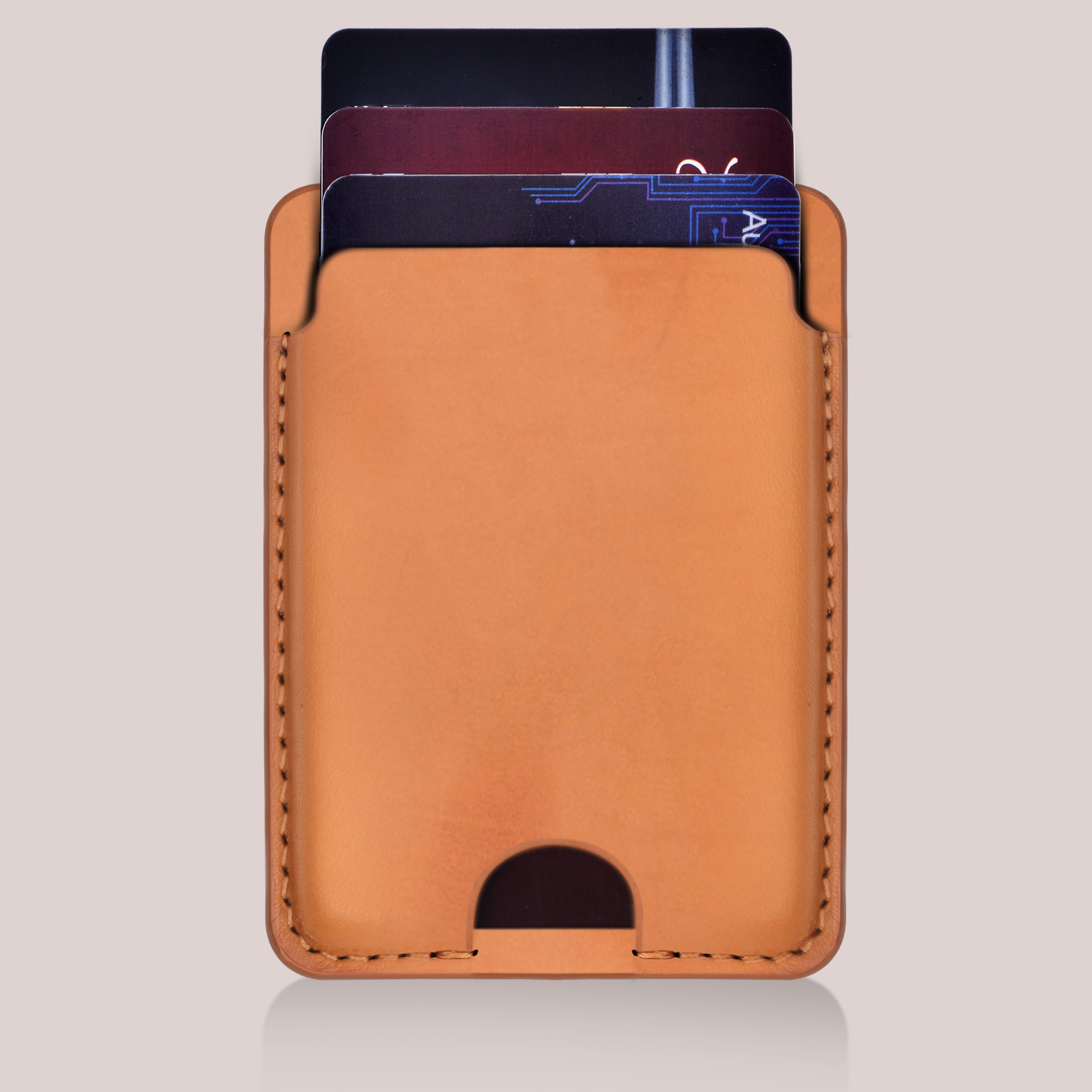 Magsafe wallet in Tan color