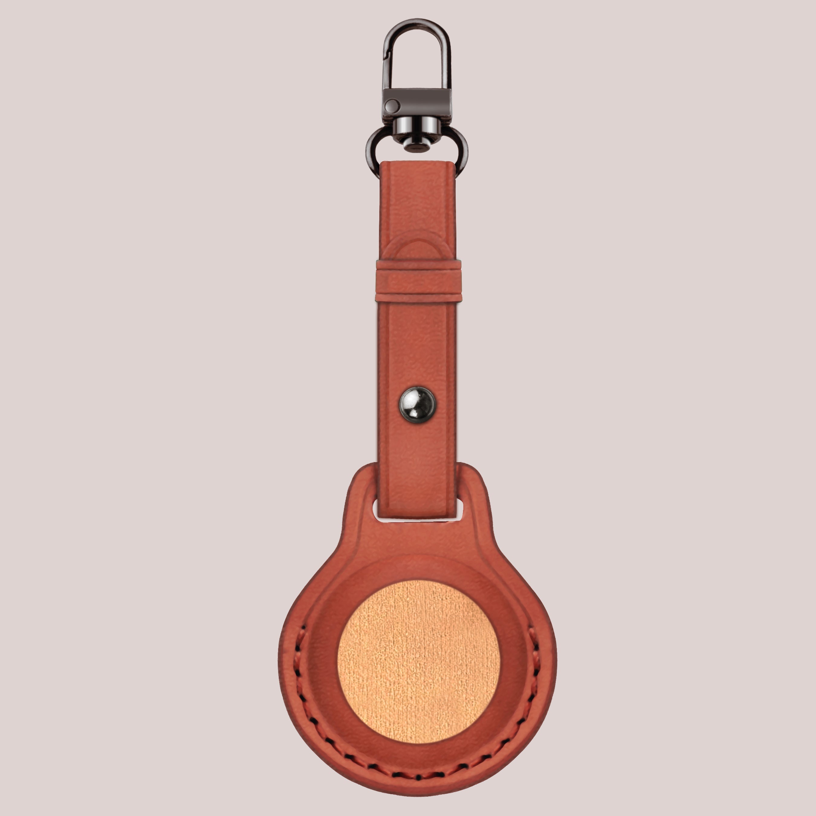 Order brown leather airtag case