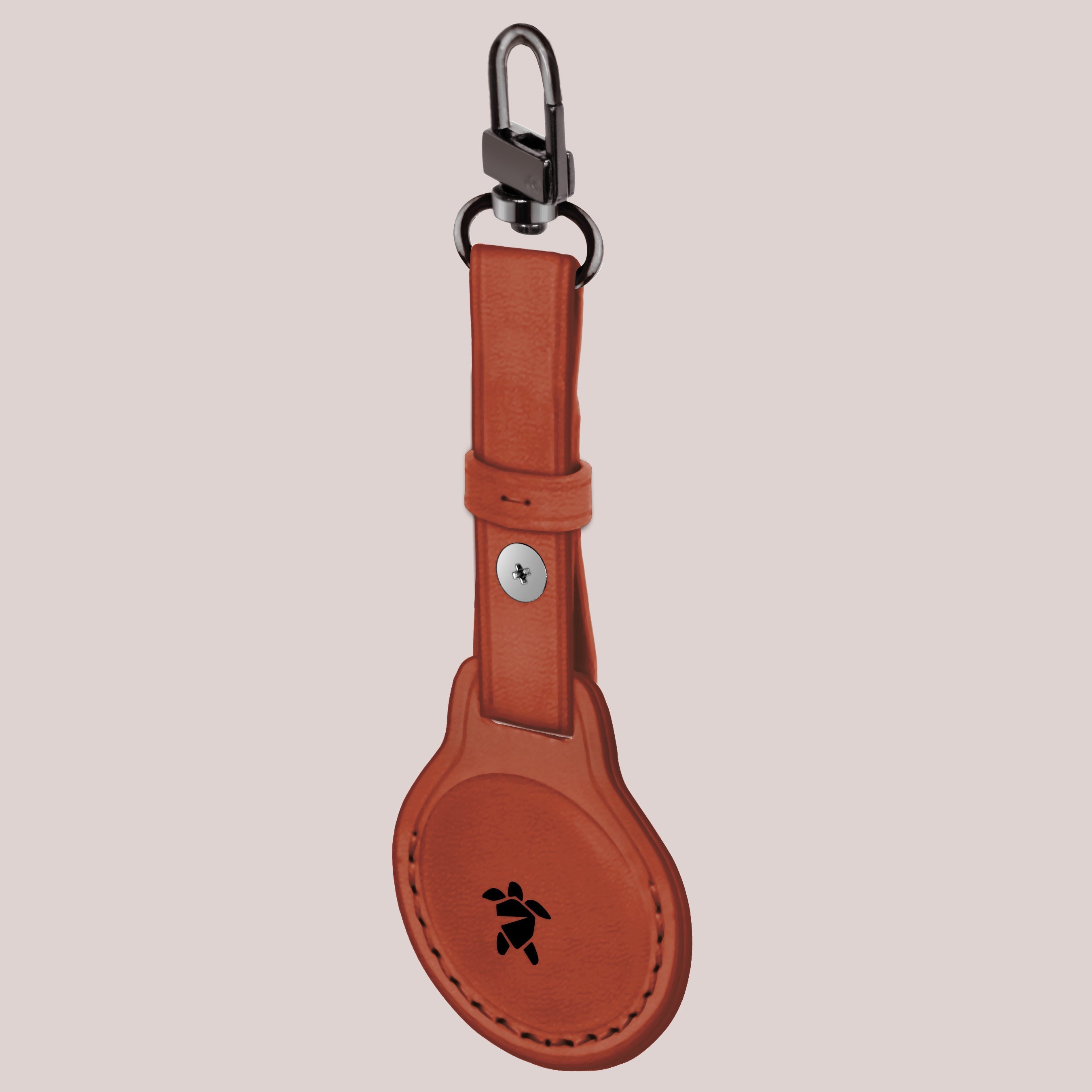 Add some style to your device with brown leather airtag case