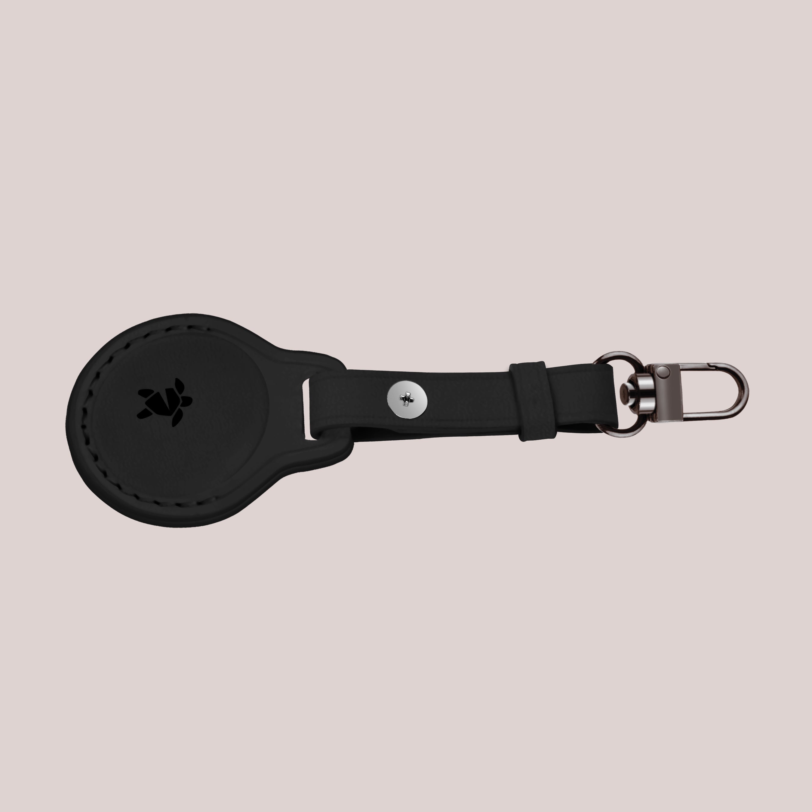 Order black leather airtag case online at the best price