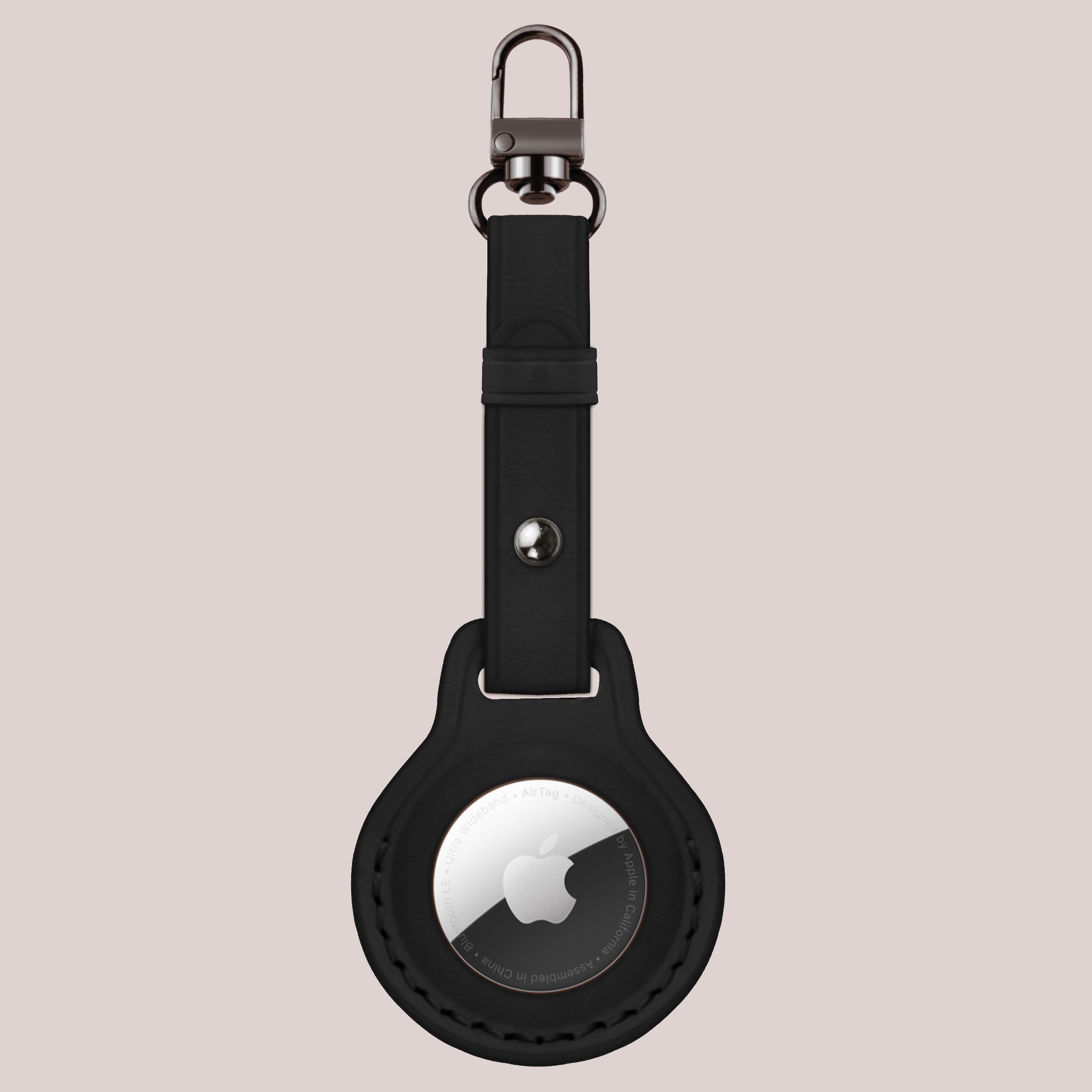 Shop online for the best price black leather airtag case
