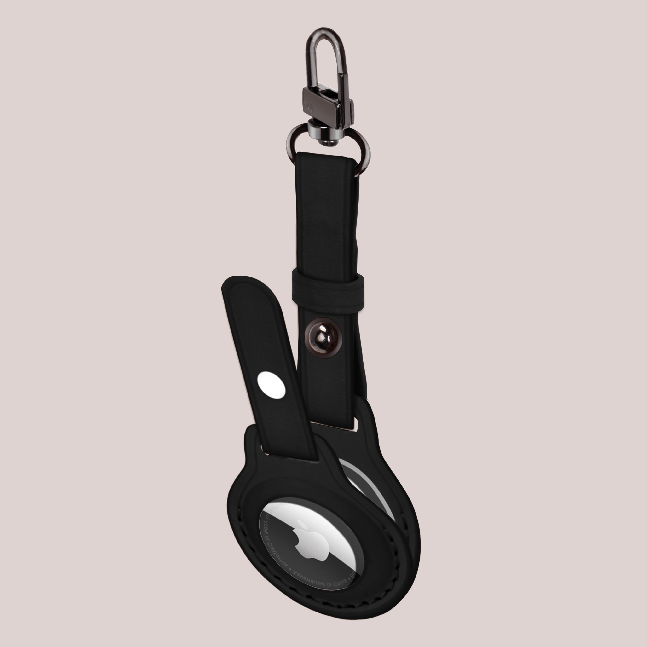 Find the best price on black leather airtag case online with fast delivery
