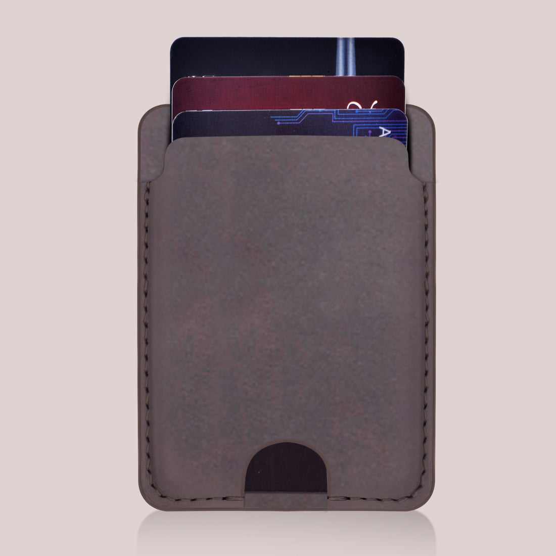 Buy iphone leather wallet with magsafe - Dark Grey