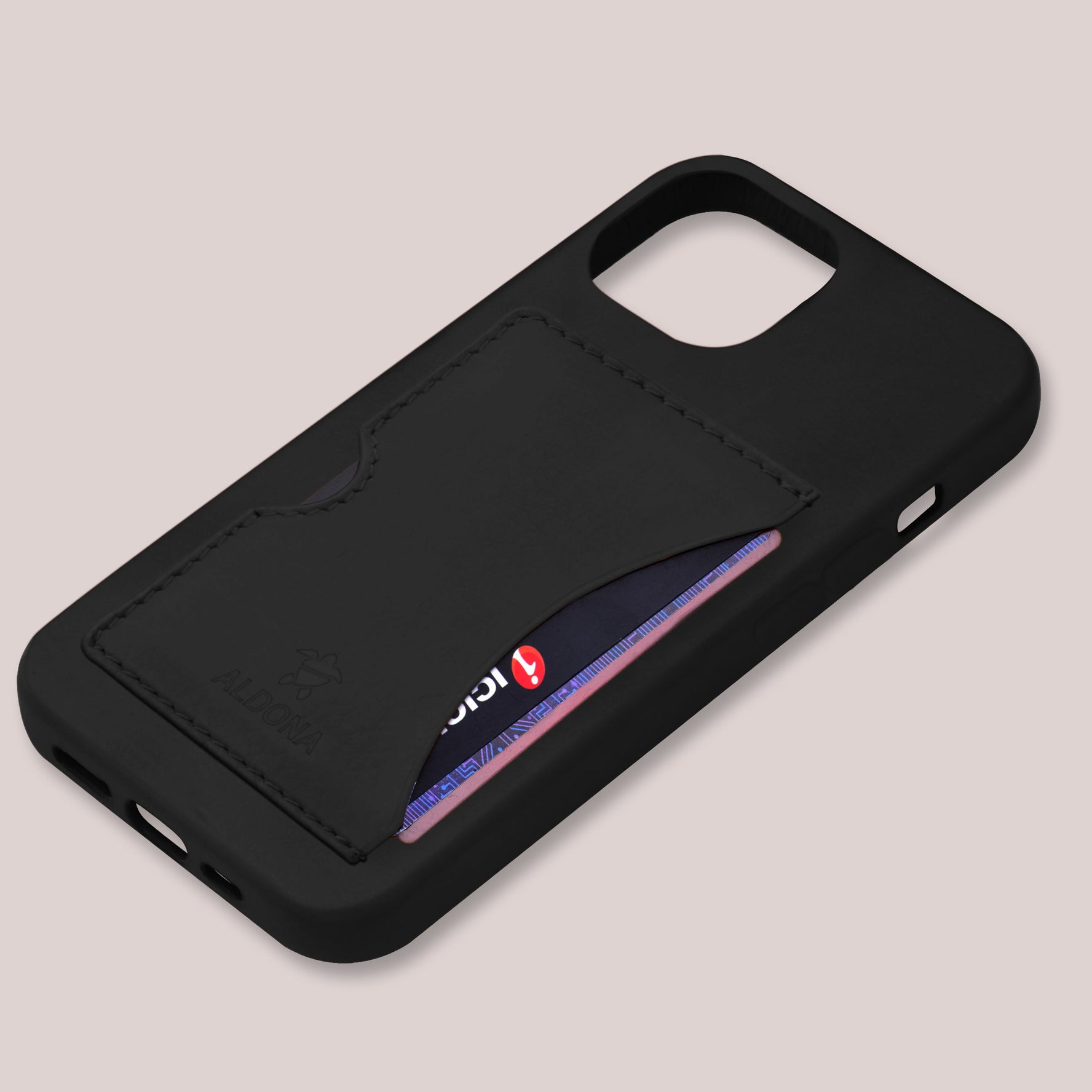 Baxter Card Case for iPhone 13 - Onyx Black