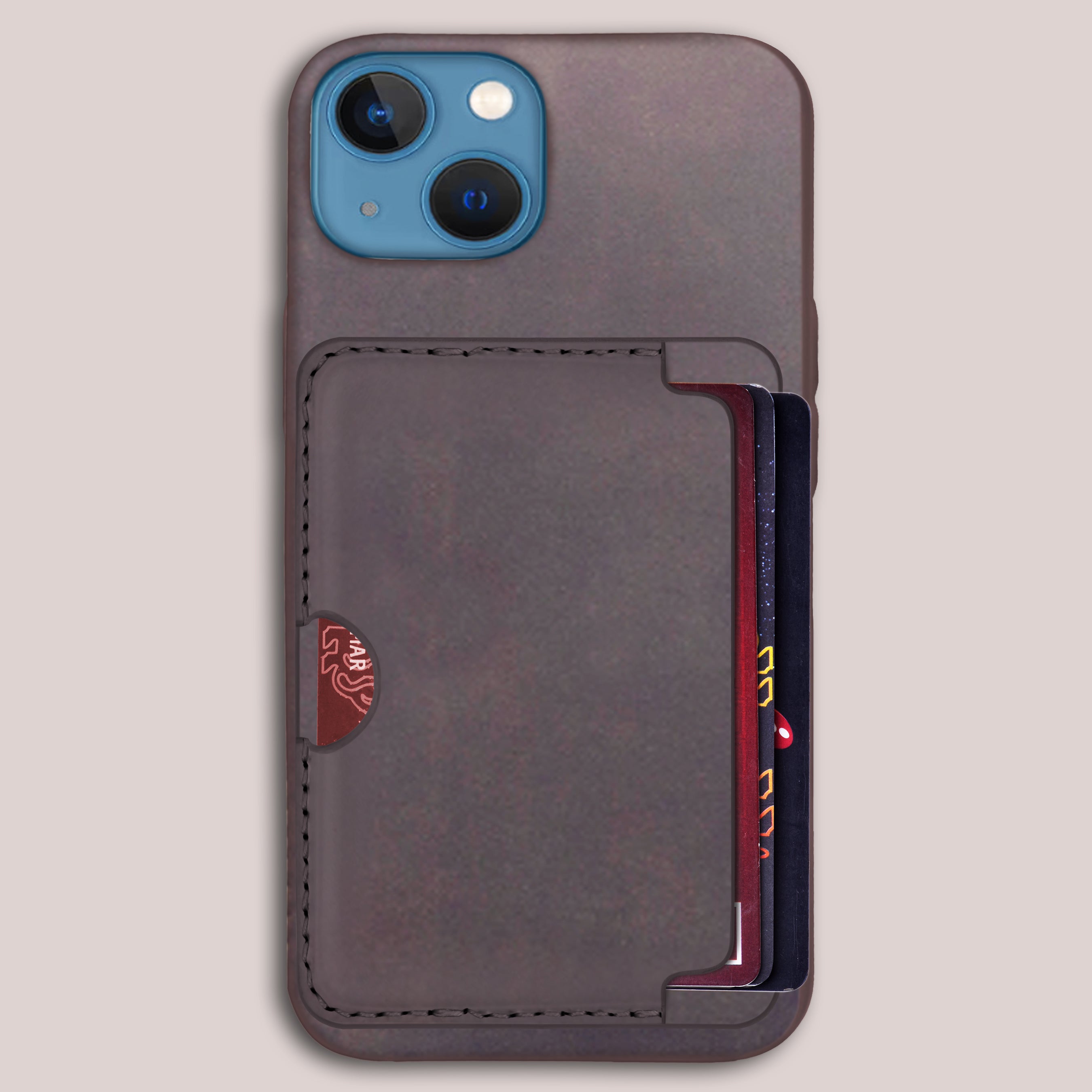 Buy online Apple iPhone leather wallet with magsafe