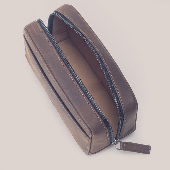 Shop Online Leather Multi Purpose Brown Pouch