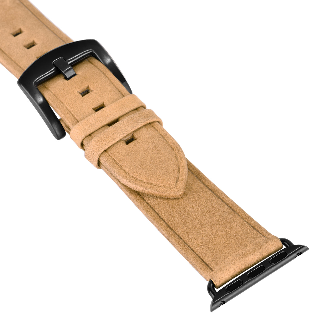 Amar Leather Apple Watch Strap - 38 mm, 40 mm and 41 mm - Natural Camel Colour