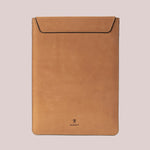 Tan leather sleeve for Macbook laptops for Sale