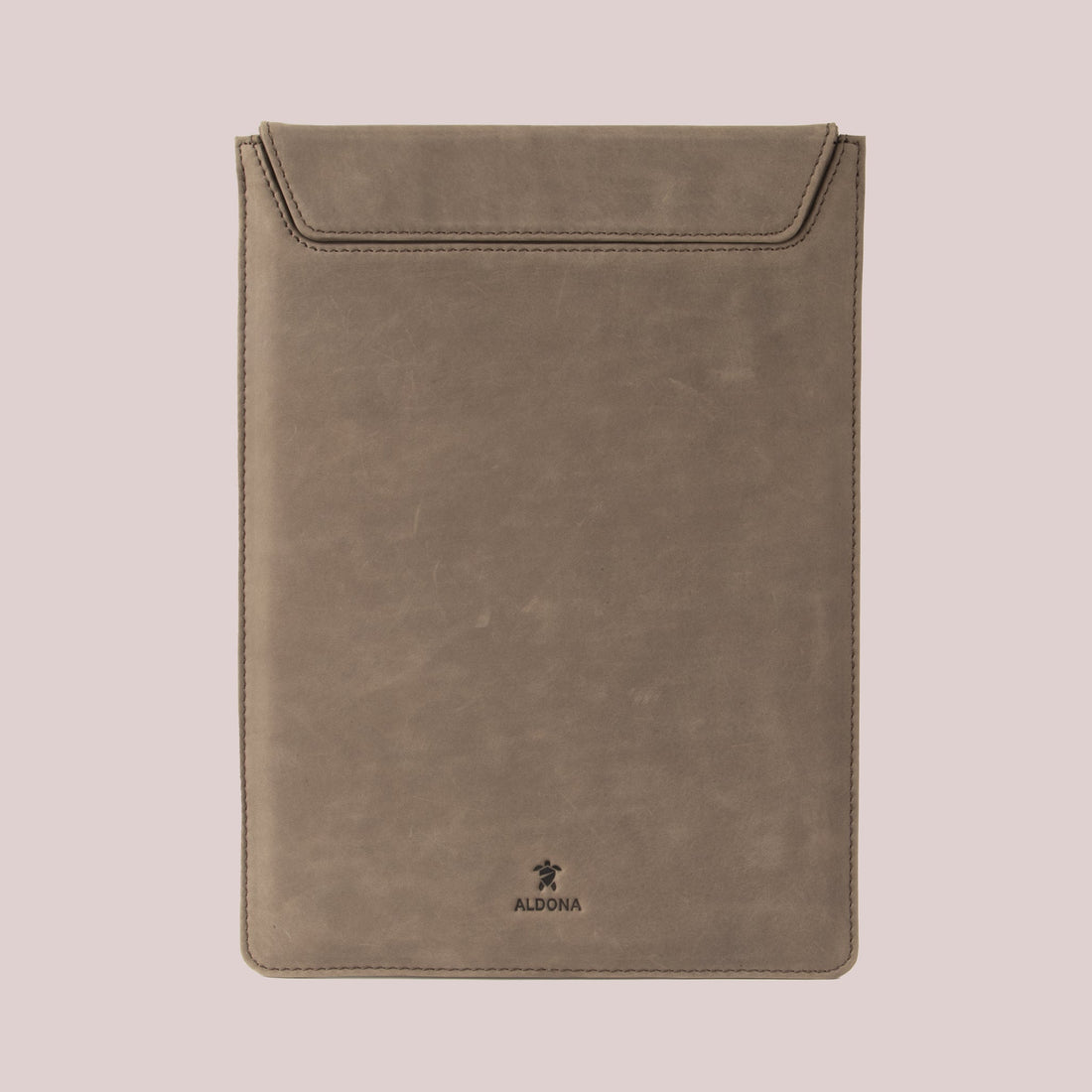 Macbook leather case in tan color