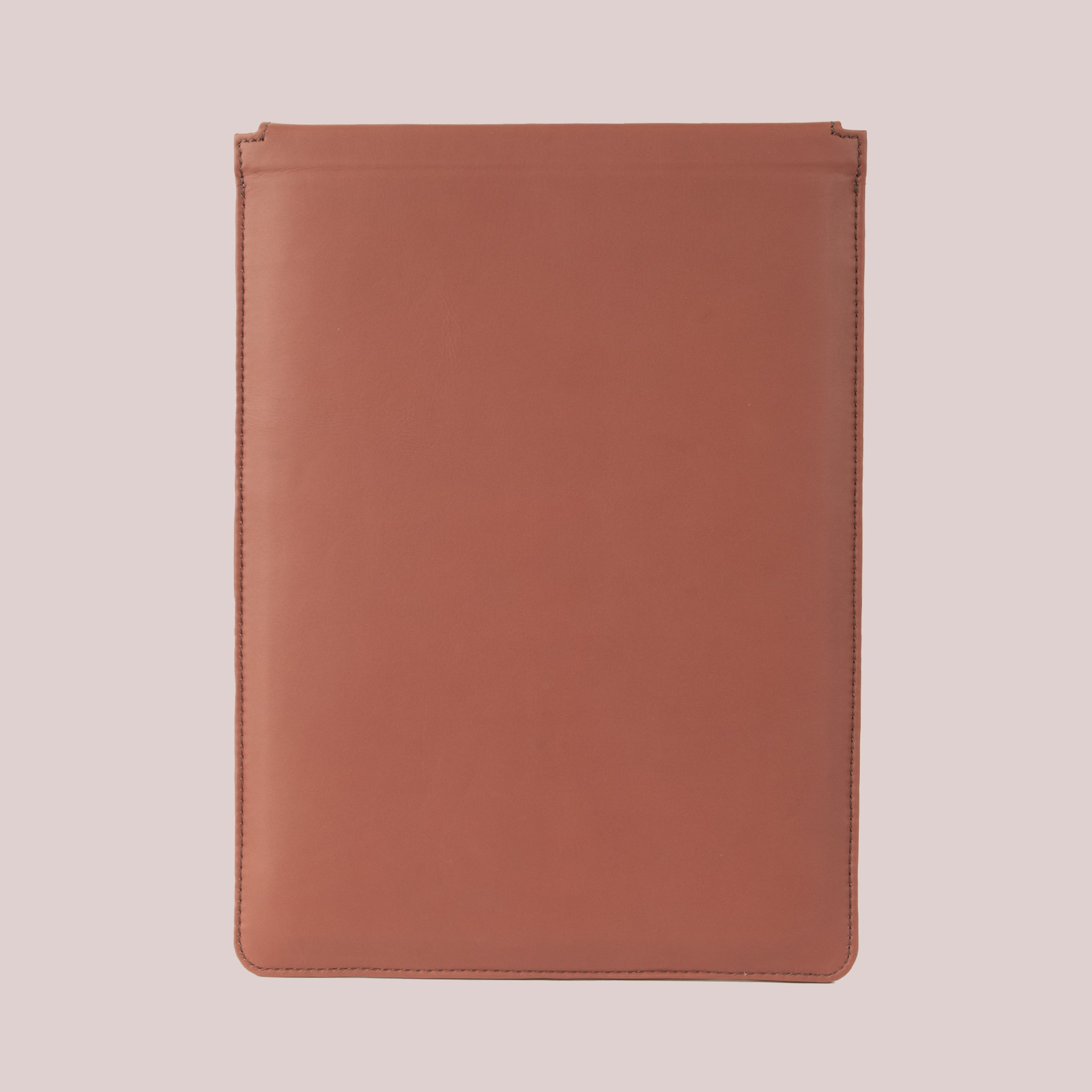 Brown leather sleeve for Macbook