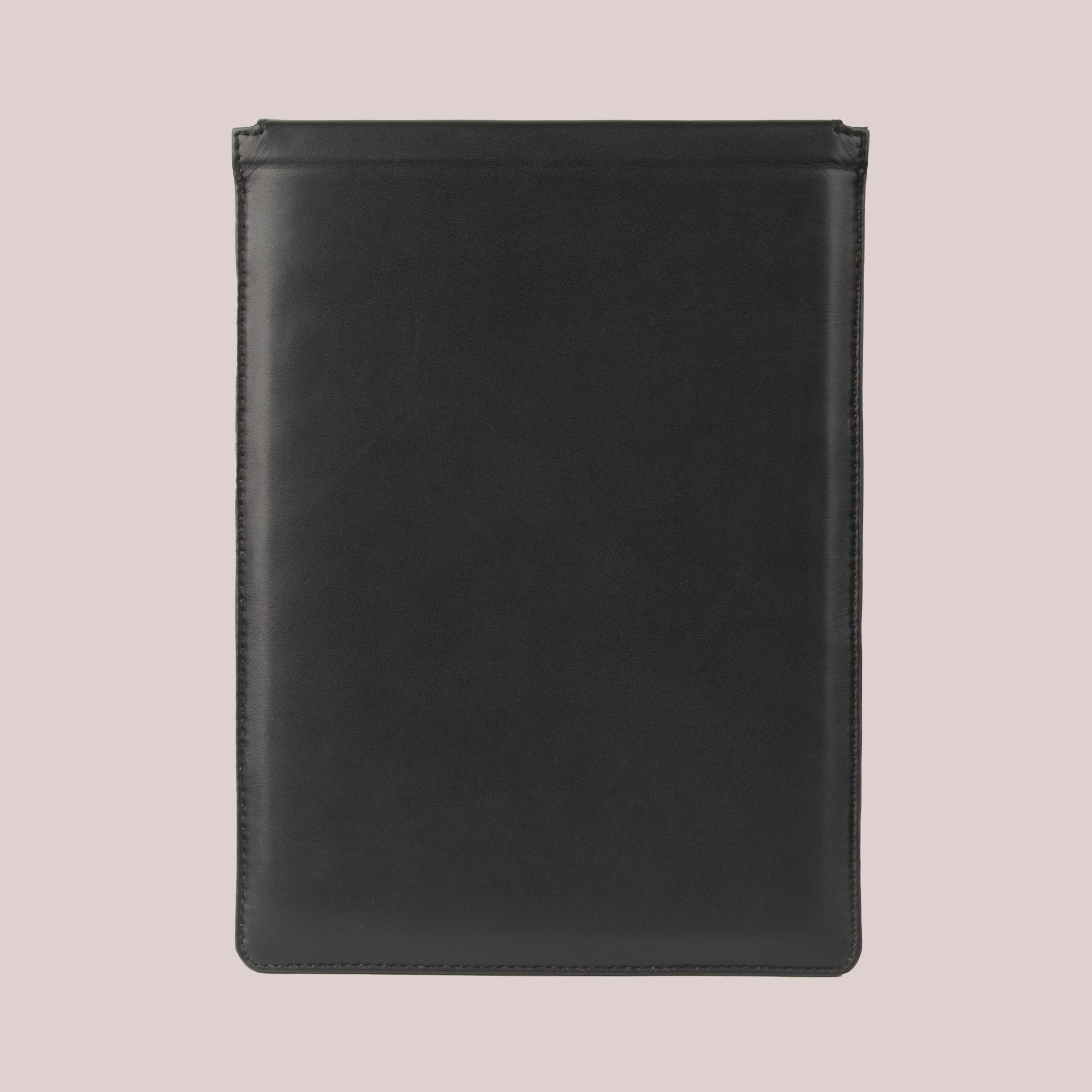 Black leather sleeve for Macbook