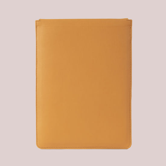 Buy Macbook 14 Pro leather case in yellow color
