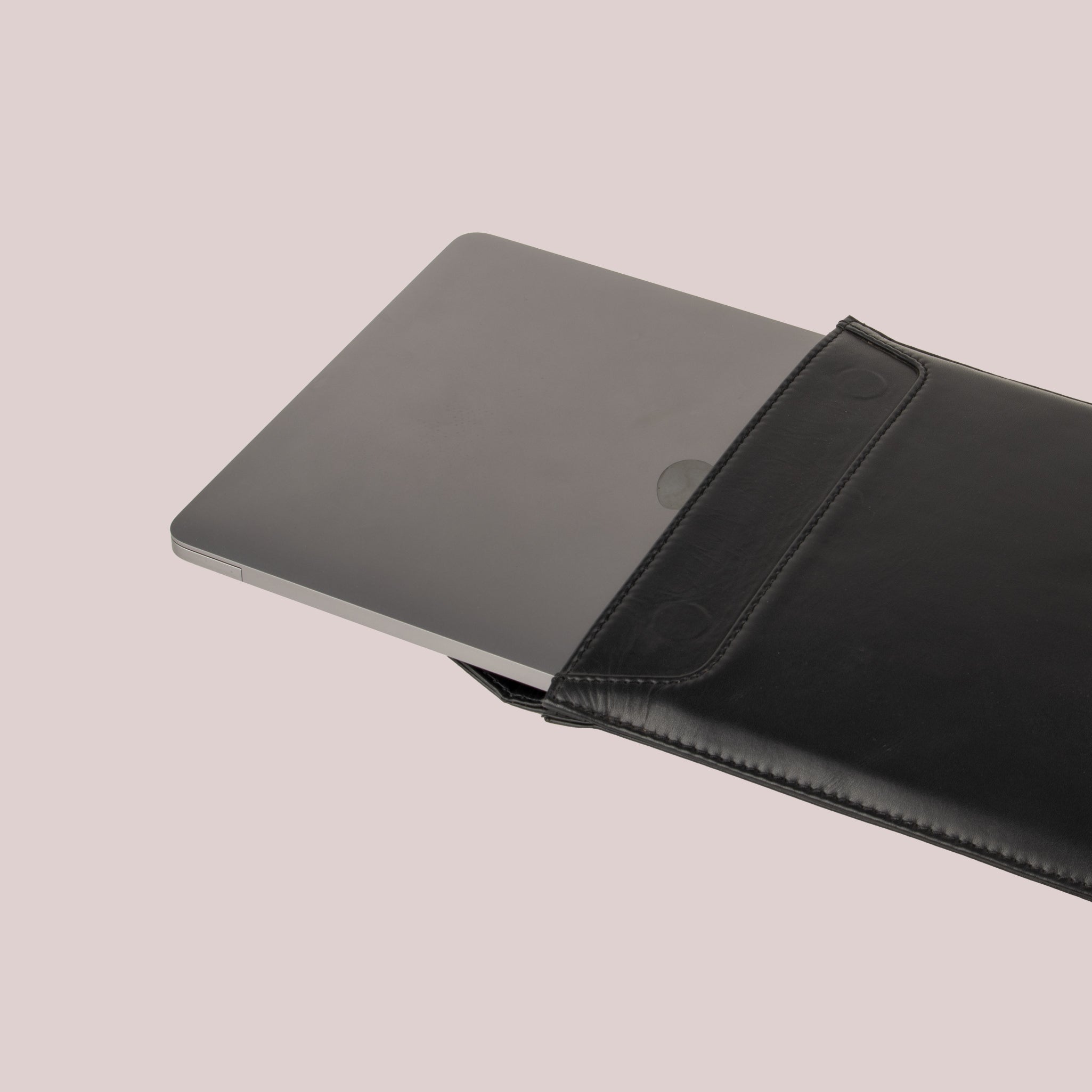 Buy black leather sleeve for Macbook