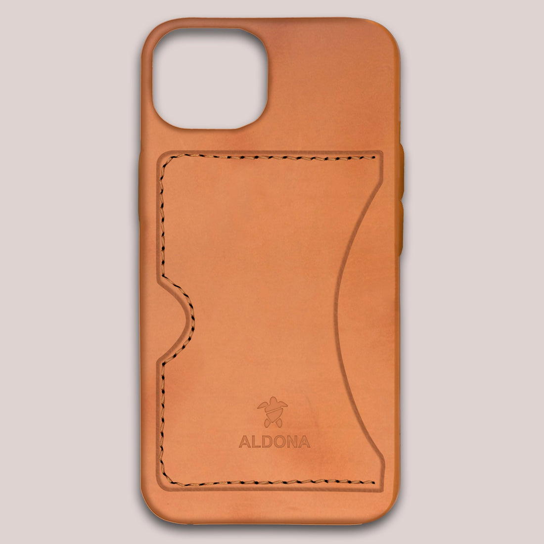 Baxter Card Case for iPhone 14 Plus - Cognac