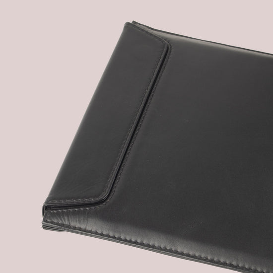 Purchase black leather sleeve for Macbook laptops