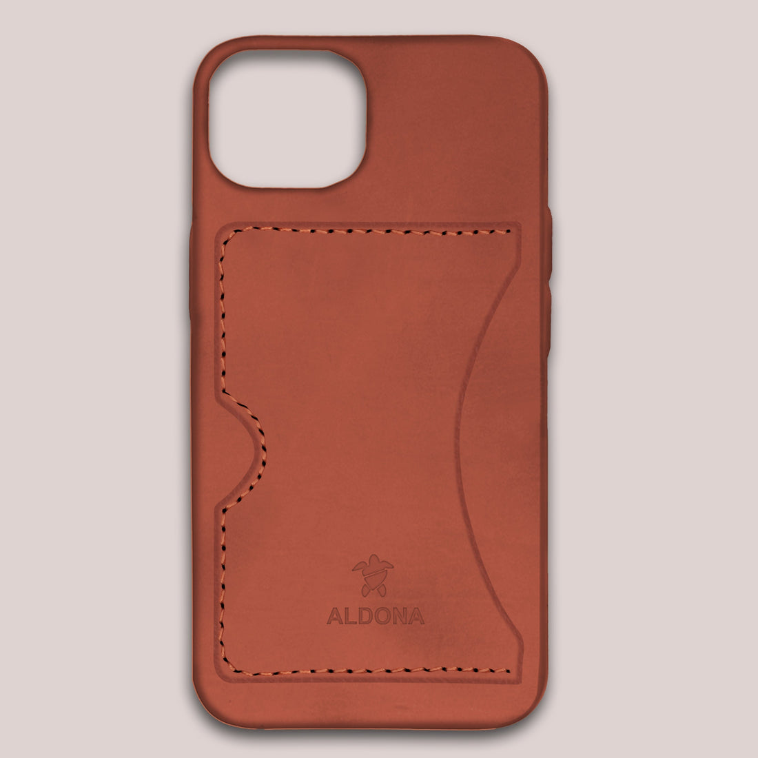 Baxter Card Case for iPhone 12 - Burnt Tobacco