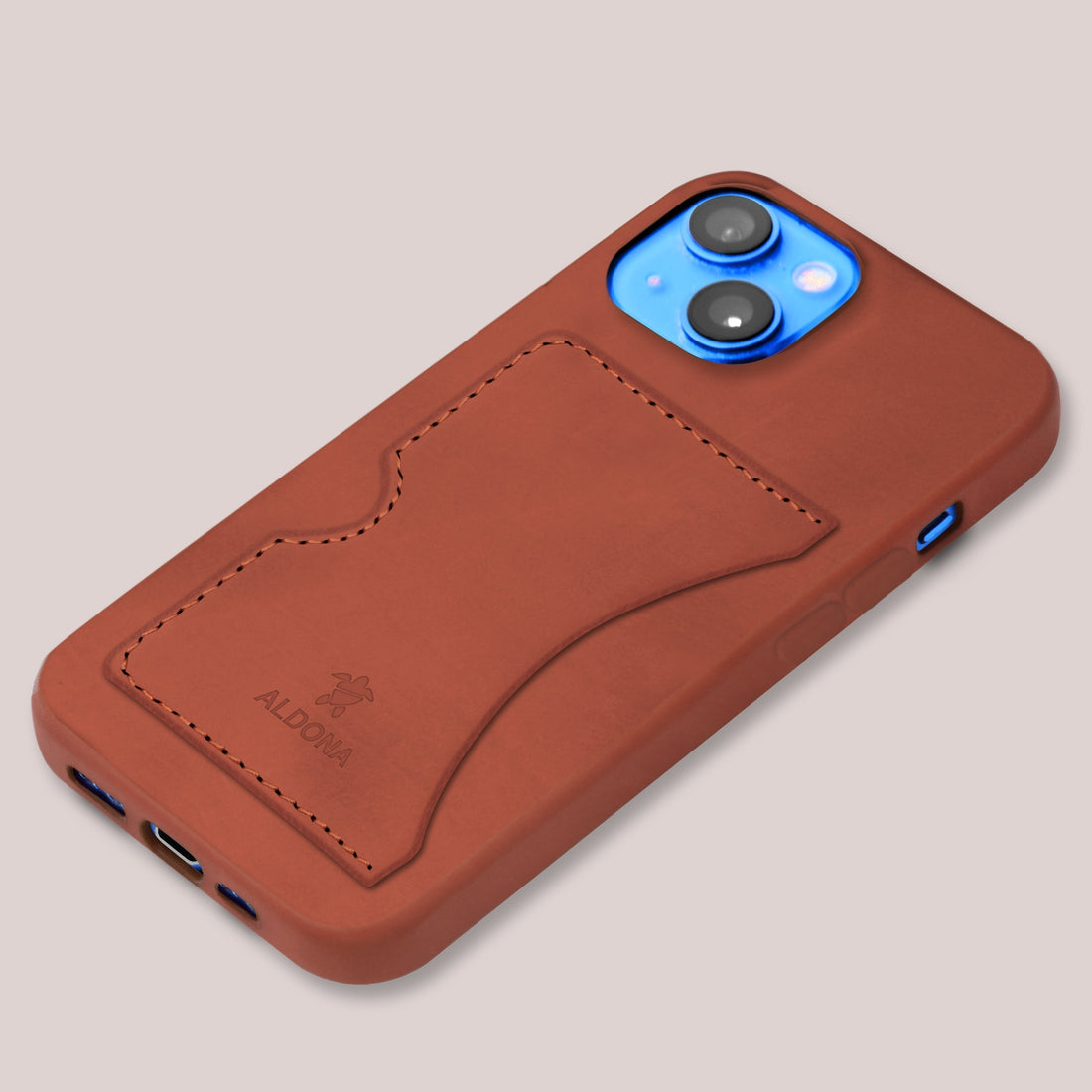 Baxter Card Case for iPhone 14 - Burnt Tobacco