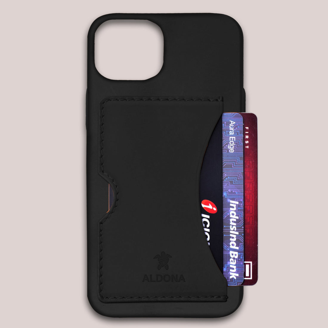 Baxter Card Case for iPhone 13 - Onyx Black