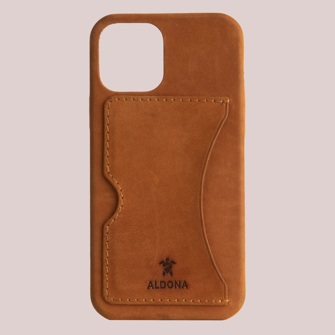 Baxter Card Case for iPhone 12 - Cognac