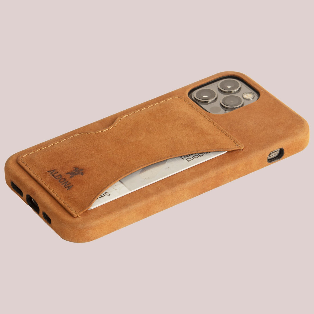 Baxter Card Case for iPhone 14 Plus - Cognac