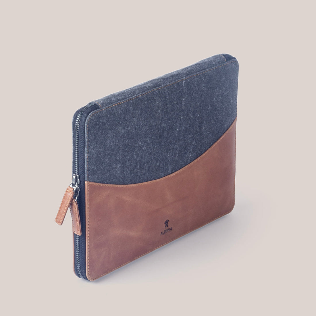 MacBook Zippered Laptop Case - Felt and Tan Crunch