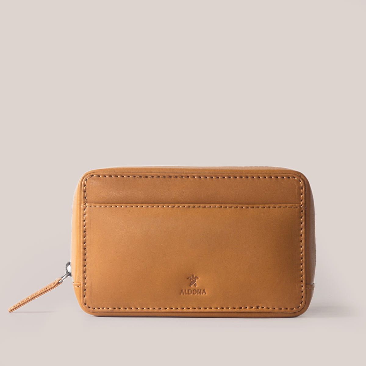 Leather Accessory Pouch - Vintage Tan