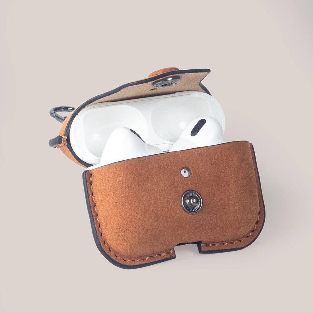 Leather AirPods Pro 1, AirPods Pro 2 Case - Dark Soil