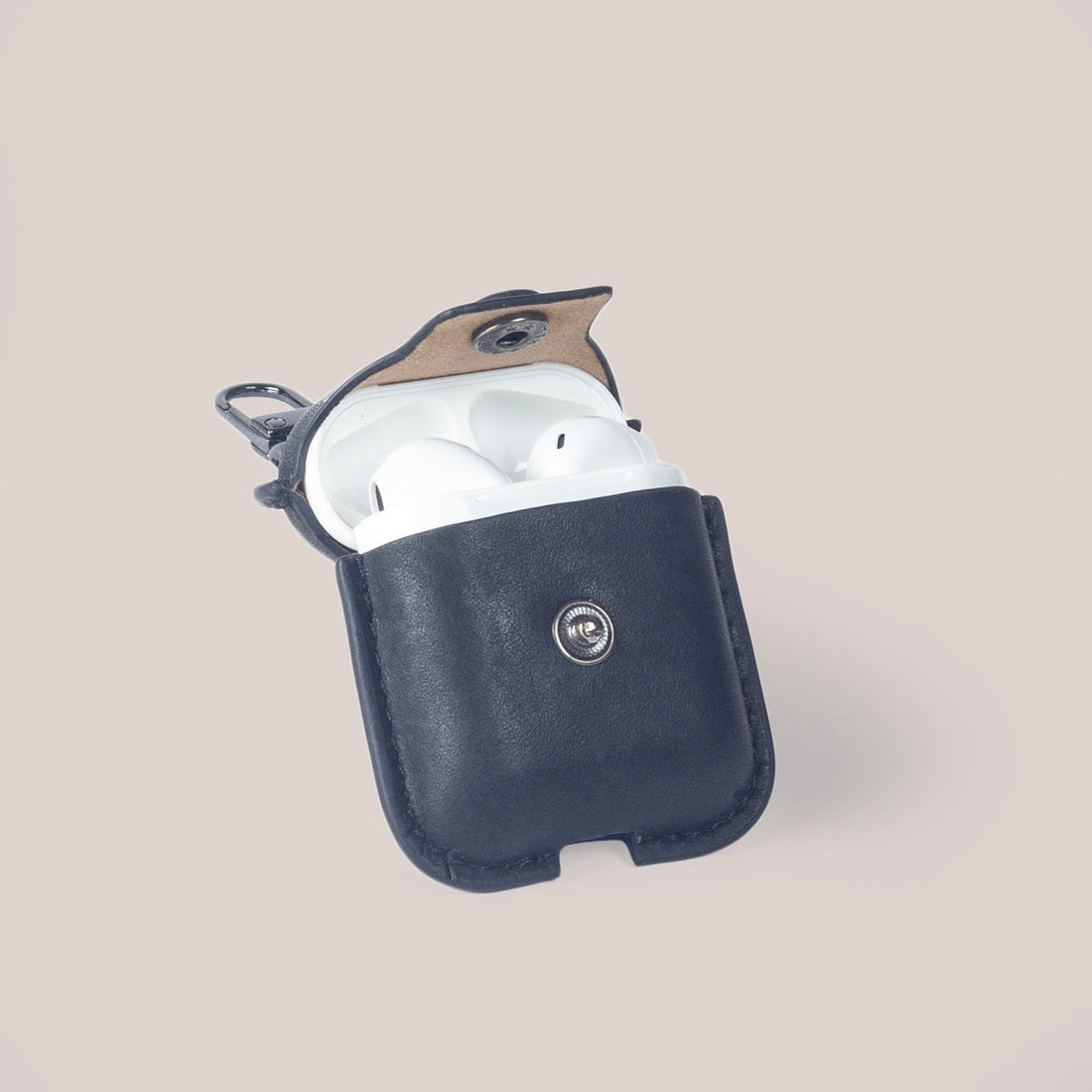 Leather AirPods 1, AirPods 2 Case - Dark Soil