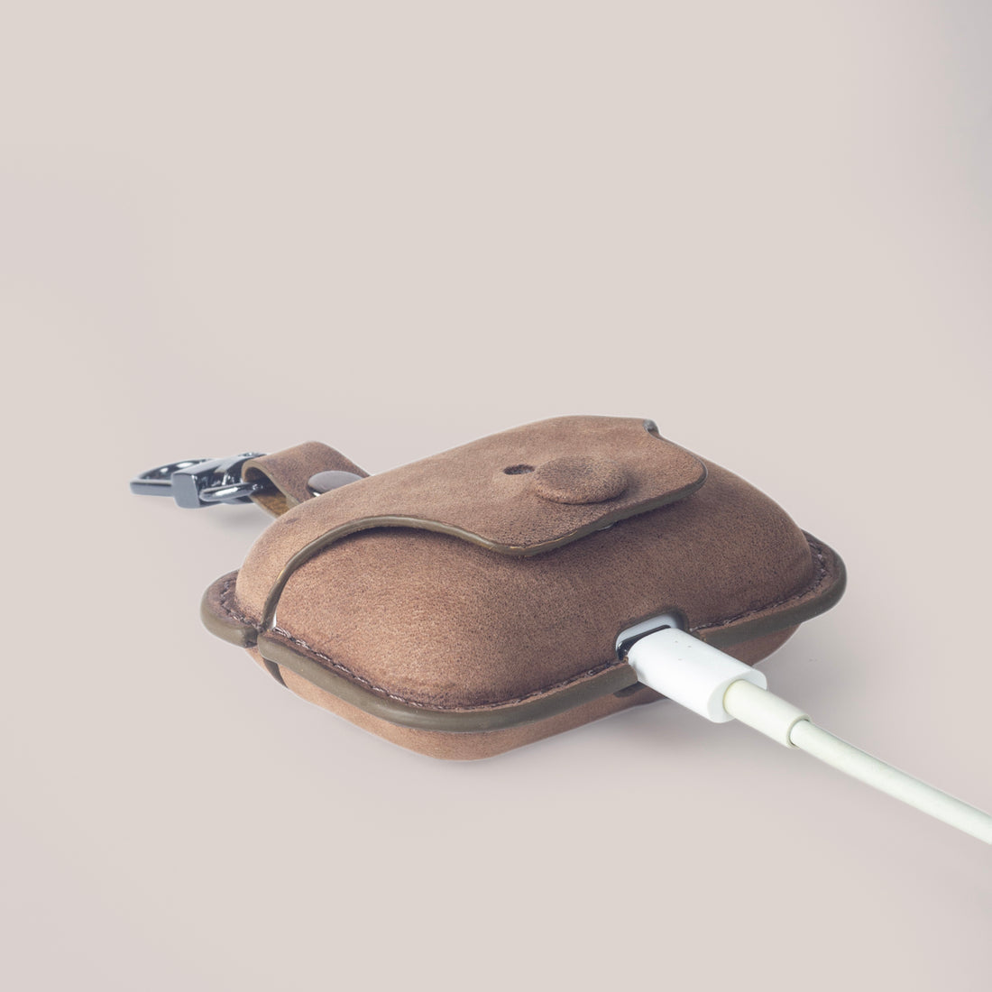 Leather AirPods Pro 1, AirPods Pro 2 Case - Vintage Tan