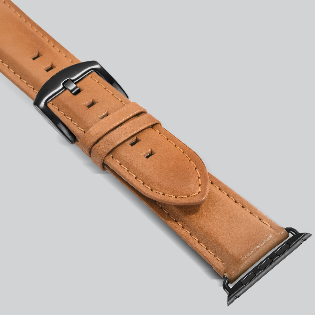 Encantar Leather Apple Watch Strap - 42 mm / 44 mm / 45 mm / 49 mm - Vintage Tan Colour