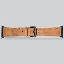 Load image into Gallery viewer, Encantar Leather Apple Watch Strap - 42 mm / 44 mm - Vintage Tan Colour
