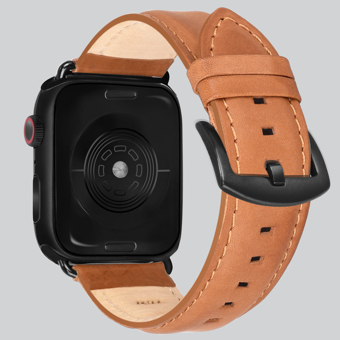Encantar Leather Apple Watch Strap - 42 mm / 44 mm / 45 mm / 49 mm - Vintage Tan Colour