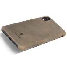 Load image into Gallery viewer, Kalon Leather iPhone XR Snap Case - Burnt Tobacco Colour

