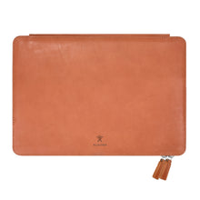 Load image into Gallery viewer, Megaleio Leather Sleeve for 12 Inch MacBook - Wild Oak Colour
