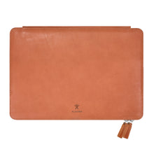 Load image into Gallery viewer, Megaleio Leather Sleeve for 13.3 Inch MacBook Air - Wild Oak Colour
