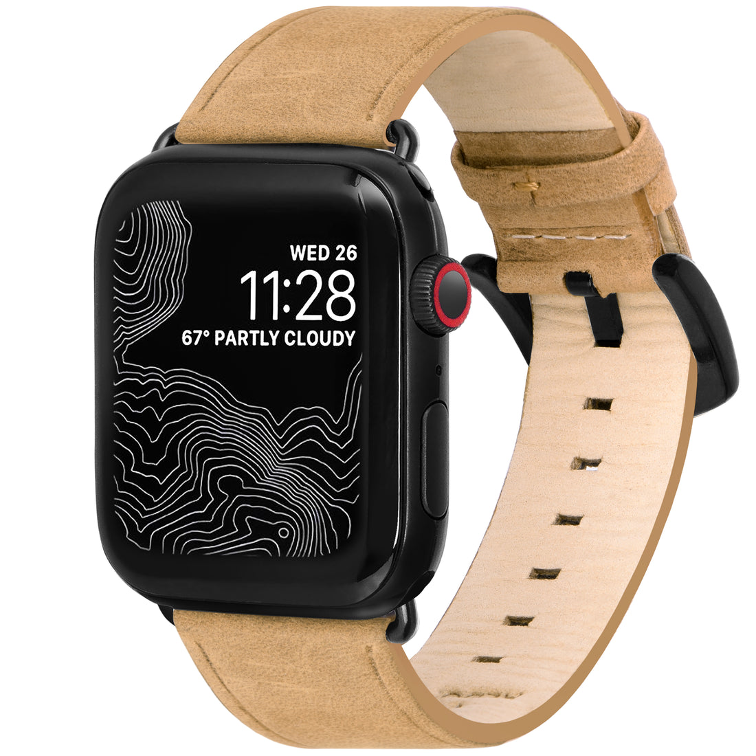 Amar Leather Apple Watch Strap - 38 mm / 40 mm - Natural Camel Colour