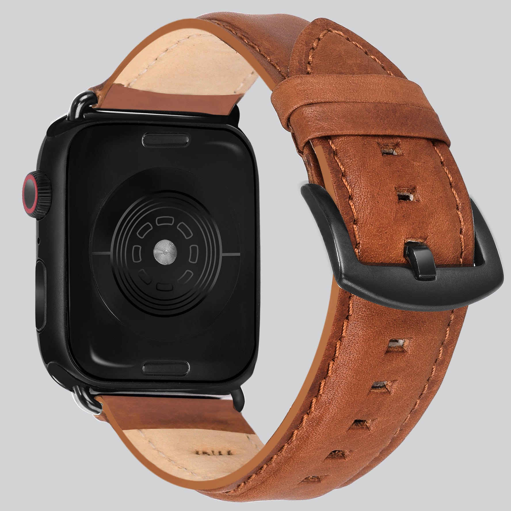 Encantar Leather Apple Watch Strap - 42 mm / 44 mm / 45 mm / 49 mm - Wild Oak Colour