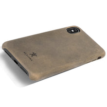 Load image into Gallery viewer, Kalon Leather iPhone XS / X Snap Case - Burnt Tobacco Colour
