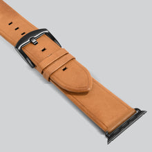 Load image into Gallery viewer, Amar Leather Apple Watch Strap - 42 mm / 44 mm - Vintage Tan Colour
