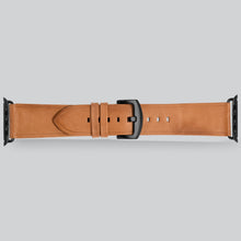 Load image into Gallery viewer, Amar Leather Apple Watch Strap - 42 mm / 44 mm - Vintage Tan Colour
