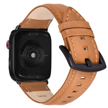 Load image into Gallery viewer, Encantar Leather Apple Watch Strap - 38 mm / 40 mm - Vintage Tan Colour
