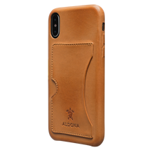 Load image into Gallery viewer, Baxter Leather iPhone XS Max Card Case - Vintage Tan Colour
