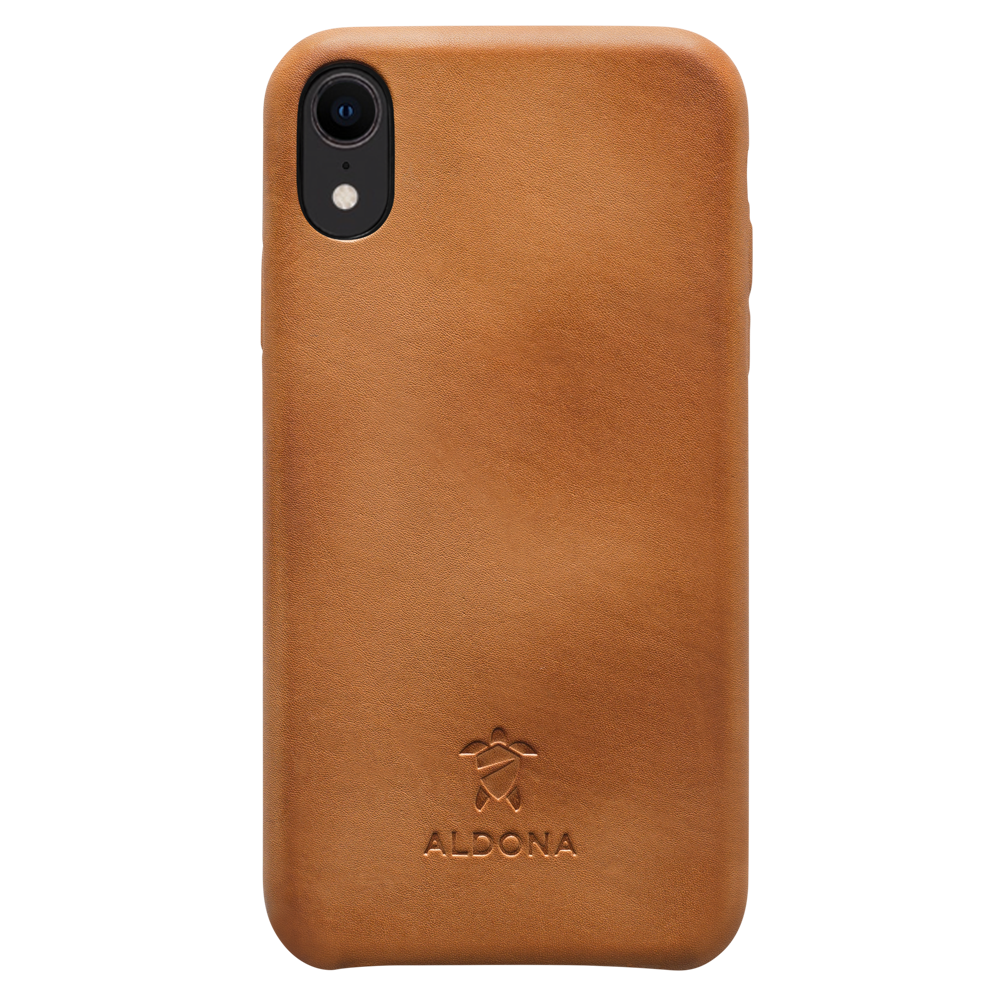 Kalon Leather iPhone XR Snap Case - Vintage Tan Colour